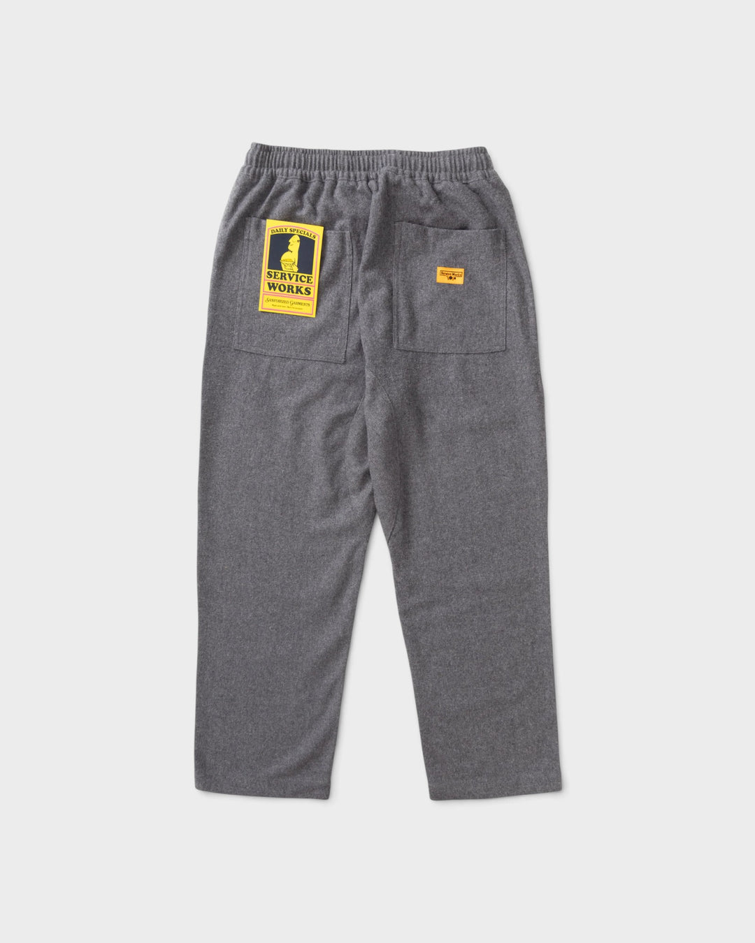 Service Works Flannel Chef Pants Charcoal - vue 5