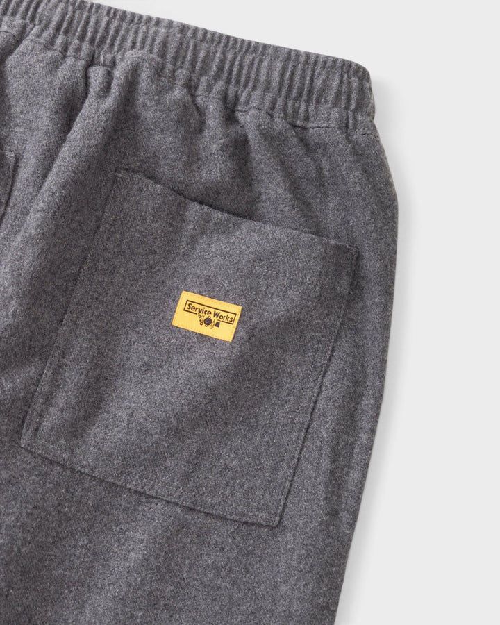 Service Works Flannel Chef Pants Charcoal - vue 7