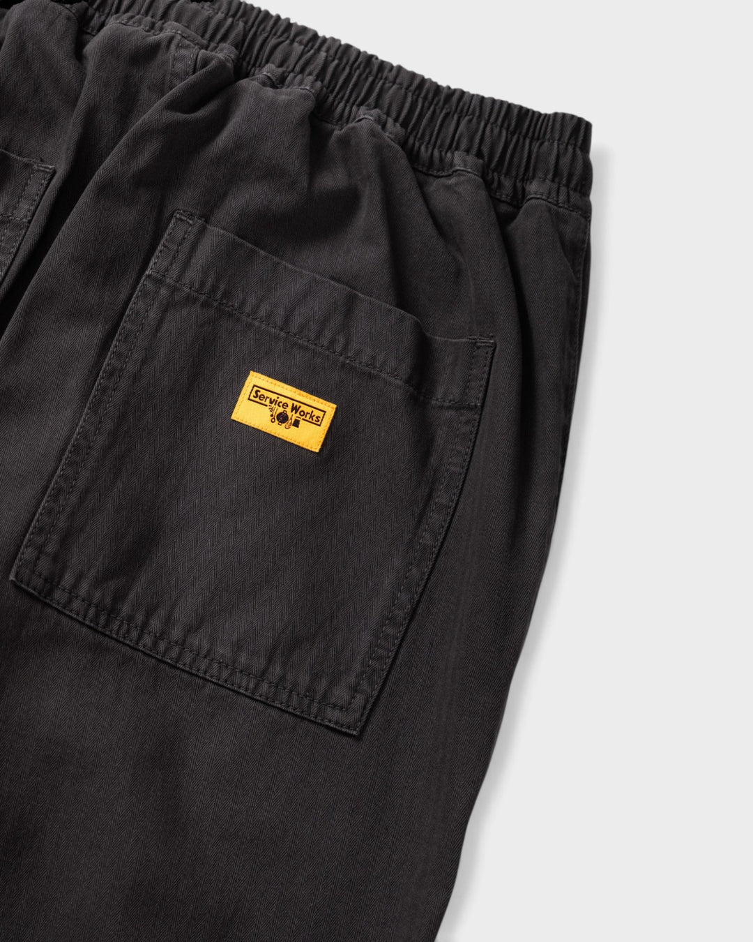 Service Works SW328 HerringboneChefPant Black 7