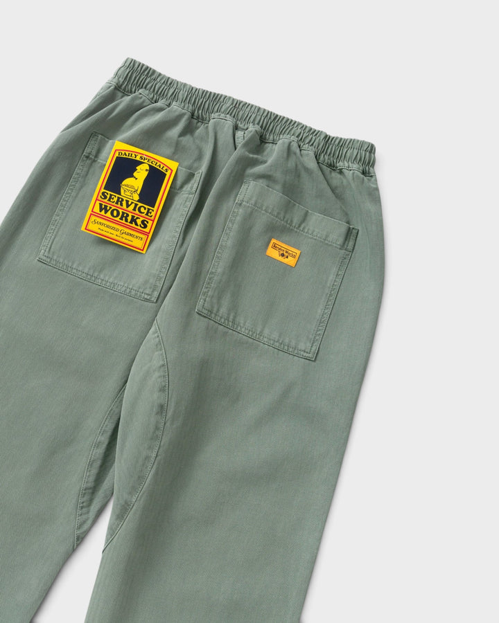 Service Works SW328 HerringboneChefPant Olive 6