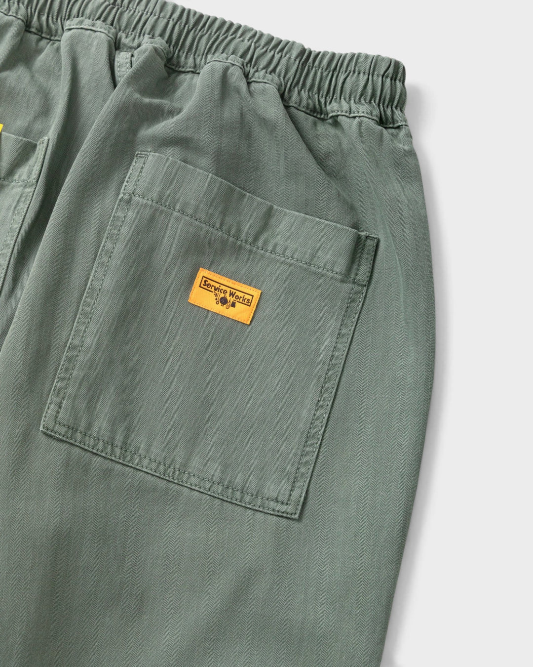 Service Works SW328 HerringboneChefPant Olive 7