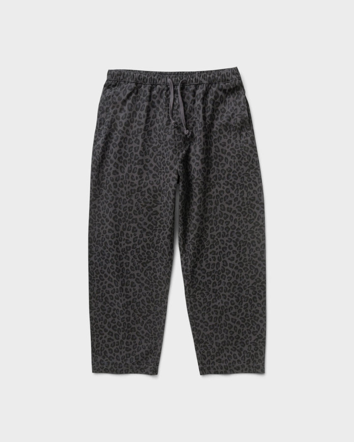 Patterned Easy Chef Pants Black Leopard