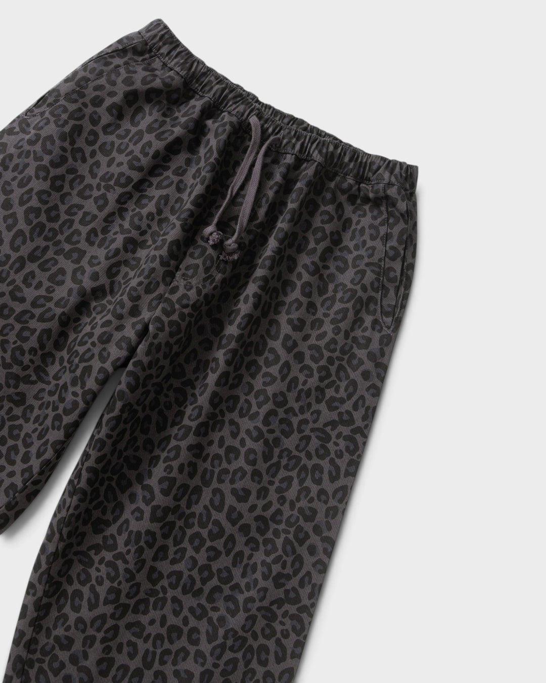 Patterned Easy Chef Pants Black Leopard