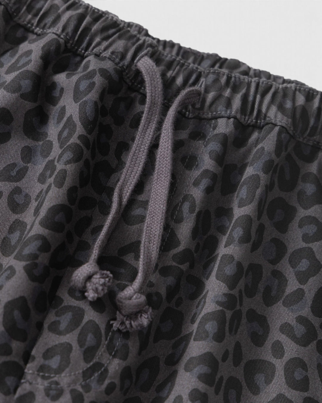 Patterned Easy Chef Pants Black Leopard