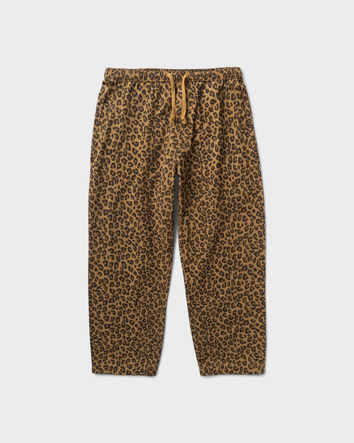 Patterned Easy Chef Pants Brown Leopard