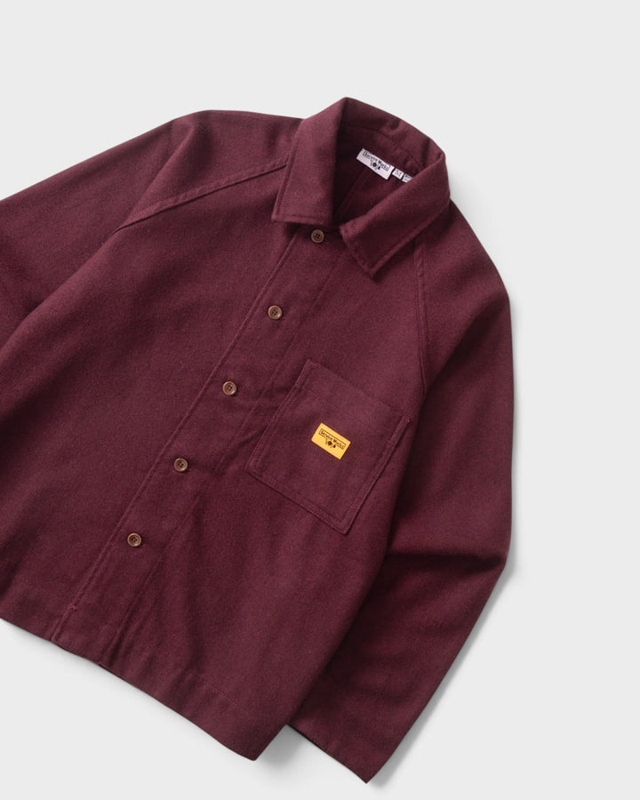 Service Works Flannel FOH Overshirt Burgundy - vue 2