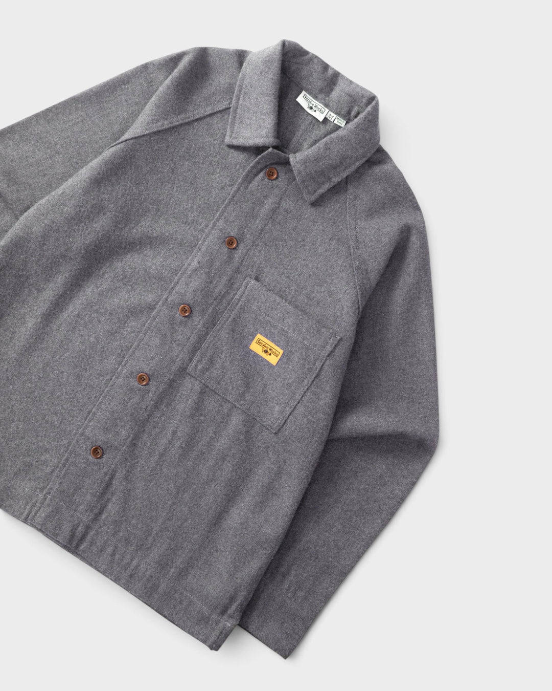 Service Works Flannel FOH Overshirt Charcoal - vue 2
