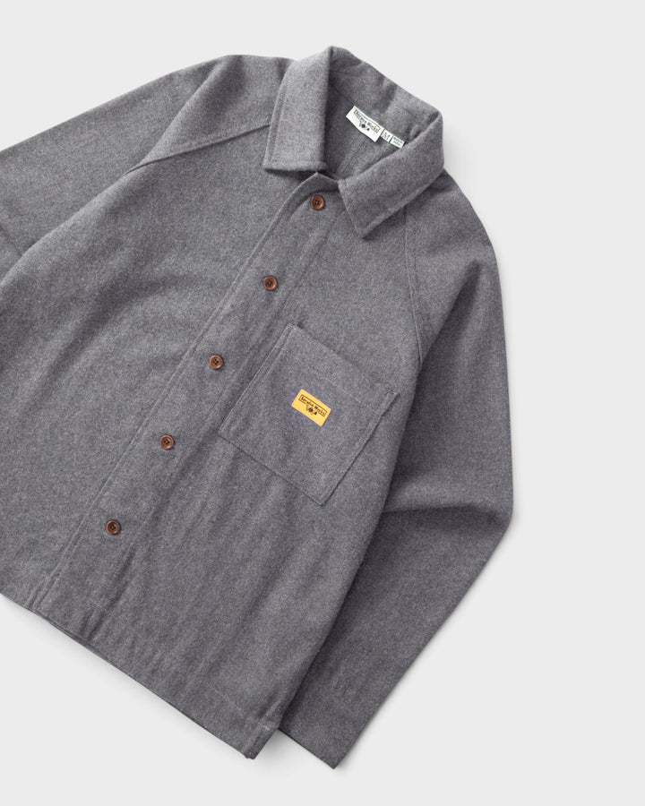 Service Works Flannel FOH Overshirt Charcoal - vue 2