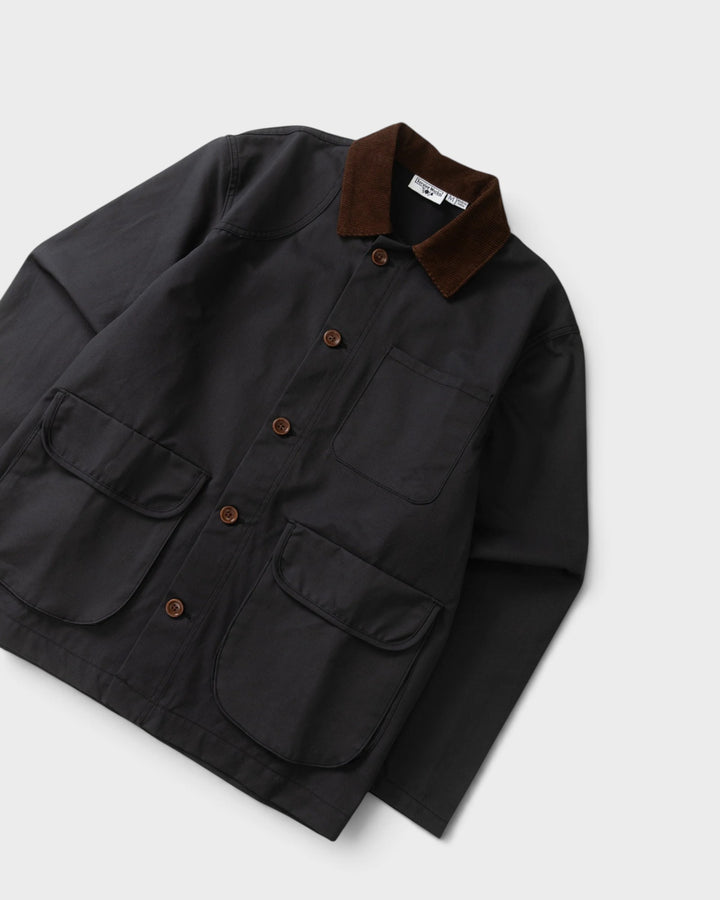 Service Works Waxed Barn Coat Black - vue 2