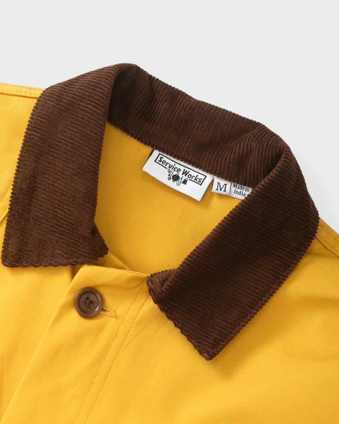 Service Works Waxed Barn Coat Ochre - vue 6