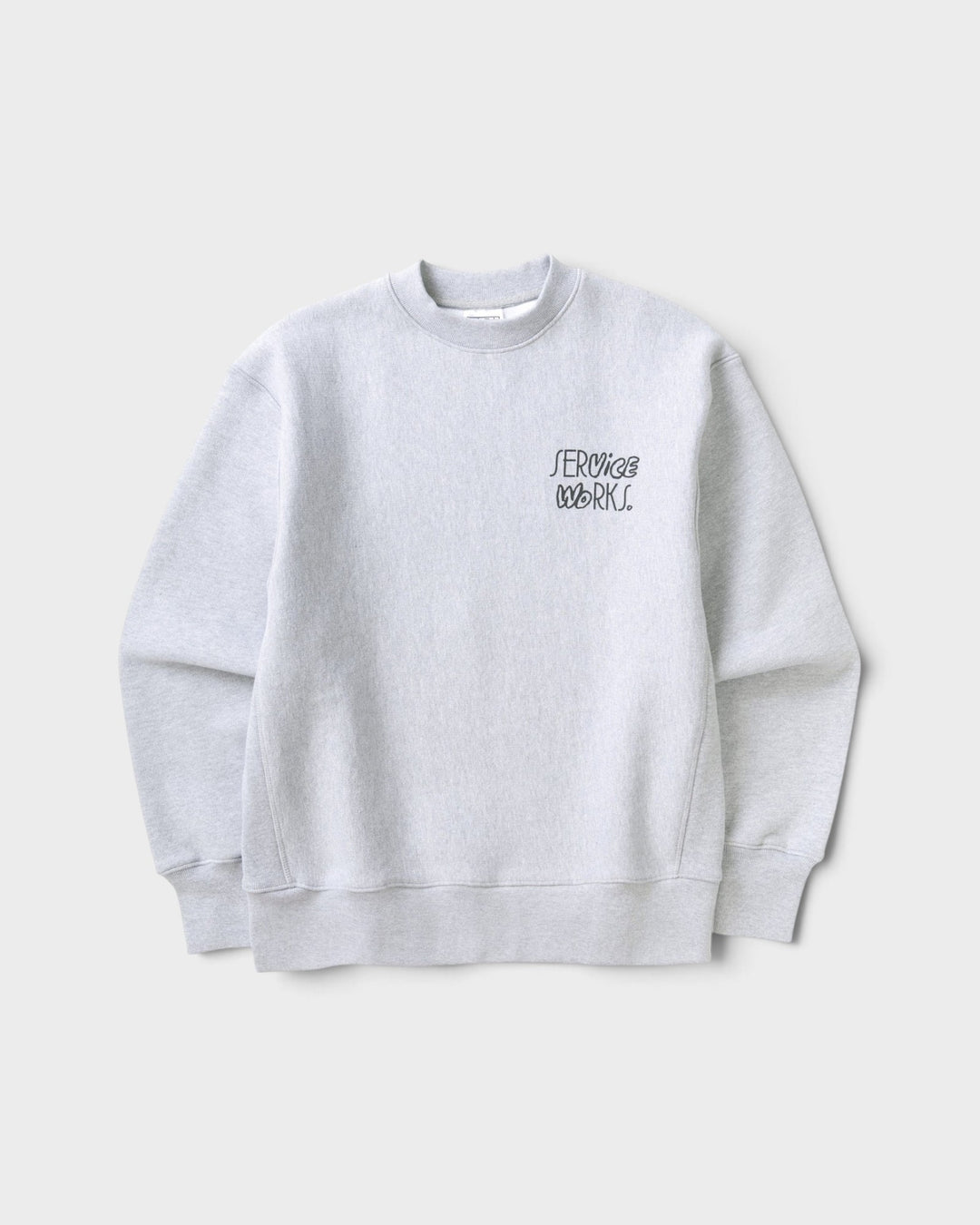 Double Vision Crewneck Heather Grey Service Works