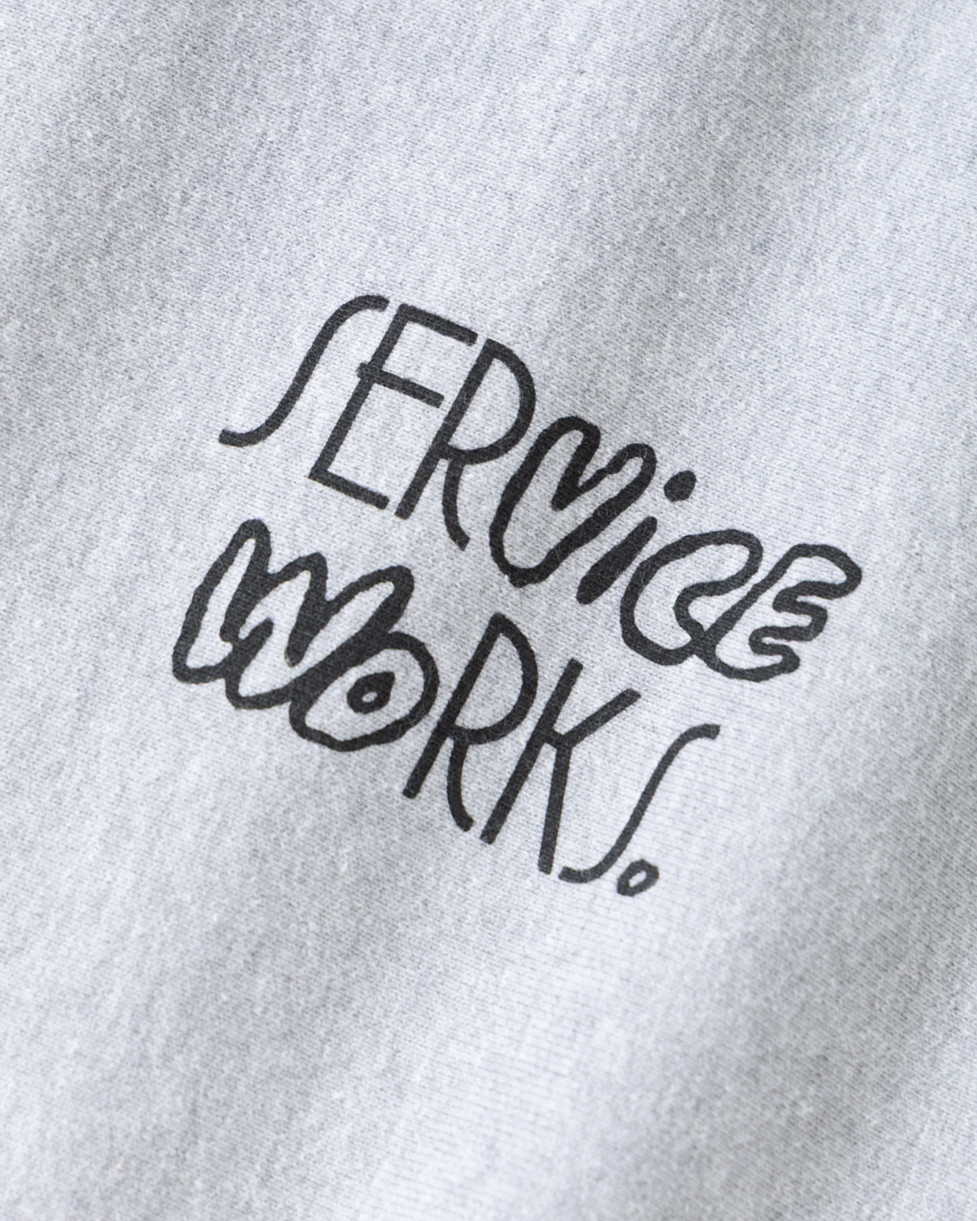 Double Vision Crewneck Heather Grey Service Works