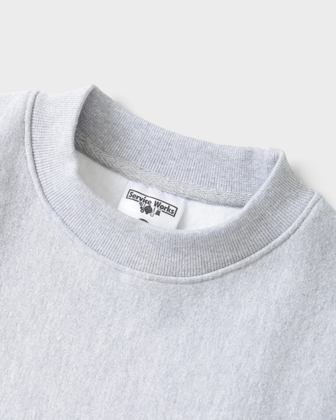Double Vision Crewneck Heather Grey Service Works