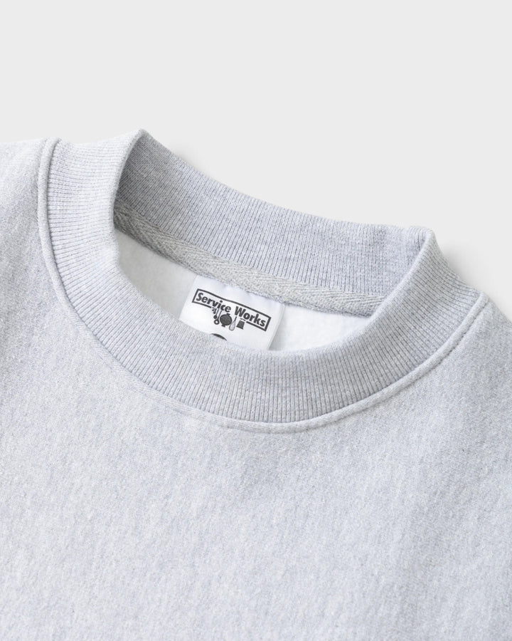 Double Vision Crewneck Heather Grey Service Works