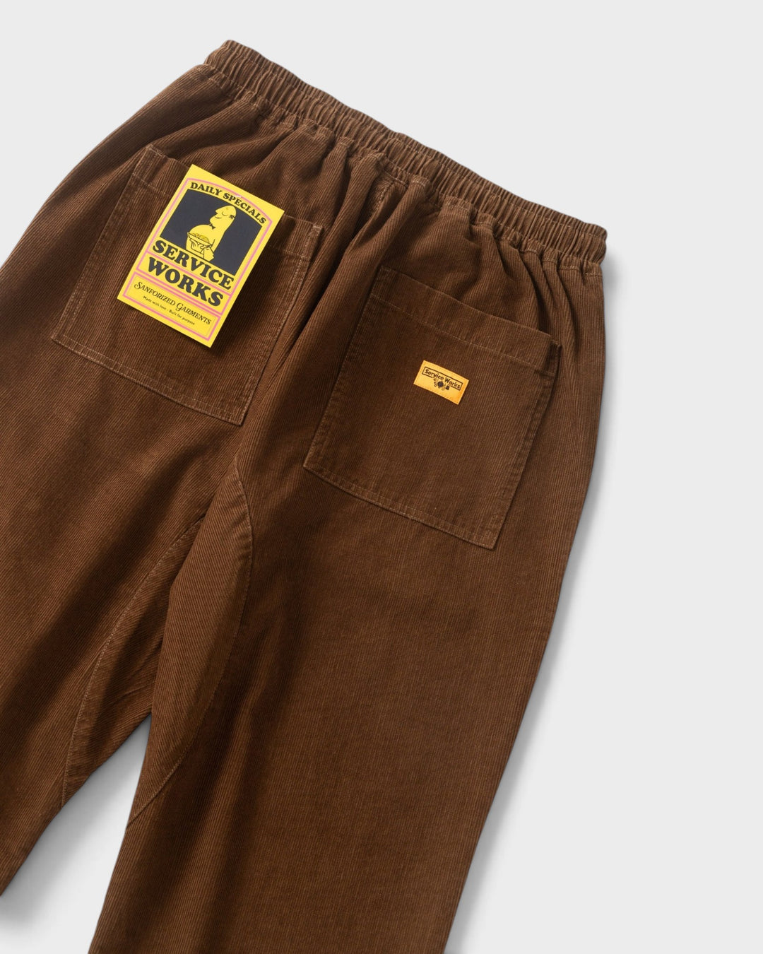Service Works Fine Cord Chef Pants Bark
