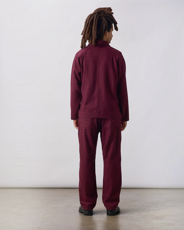 Flannel FOH Overshirt Burgundy