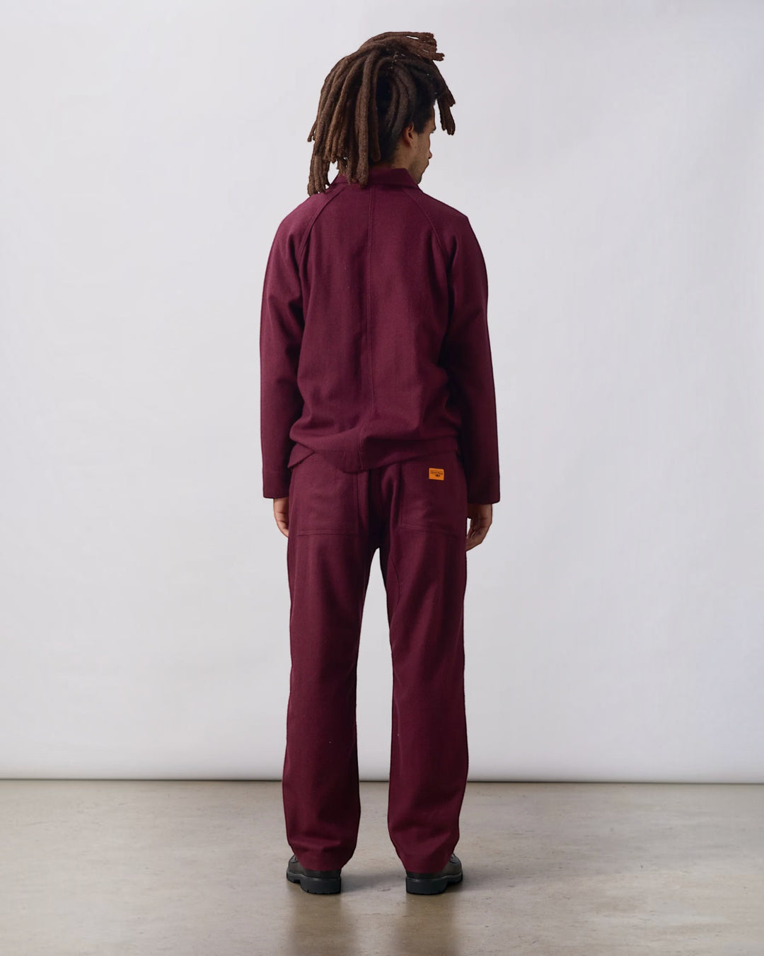 Flannel Chef Pants Burgundy