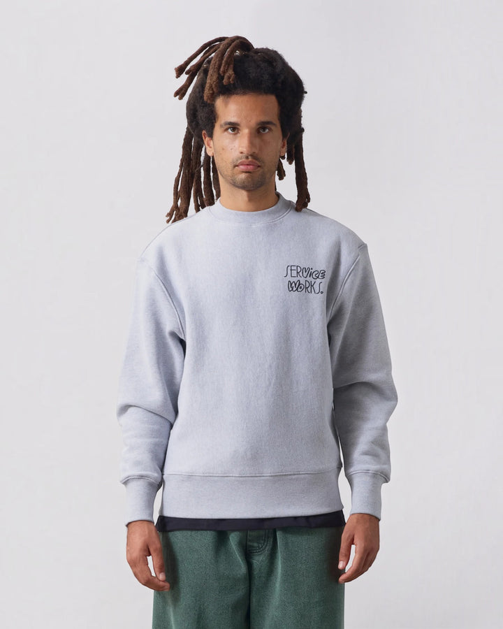 Double Vision Crewneck – Heather Grey