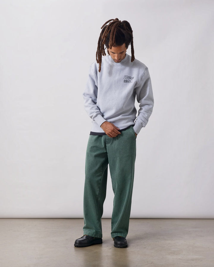 Double Vision Crewneck – Heather Grey