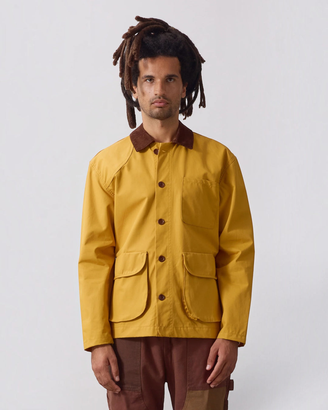 Waxed Barn Coat Ochre