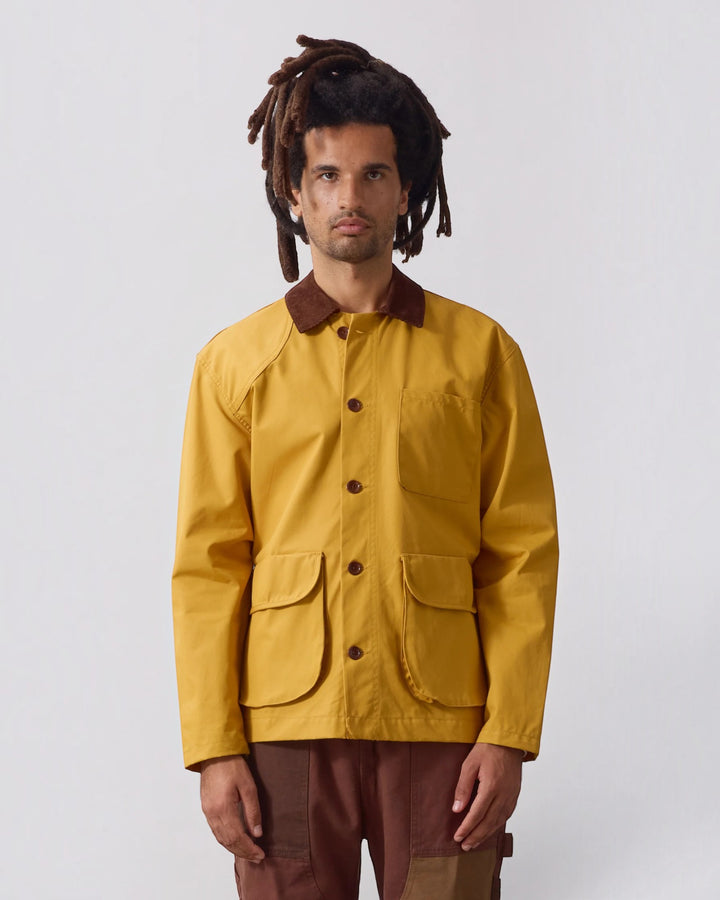 Waxed Barn Coat Ochre
