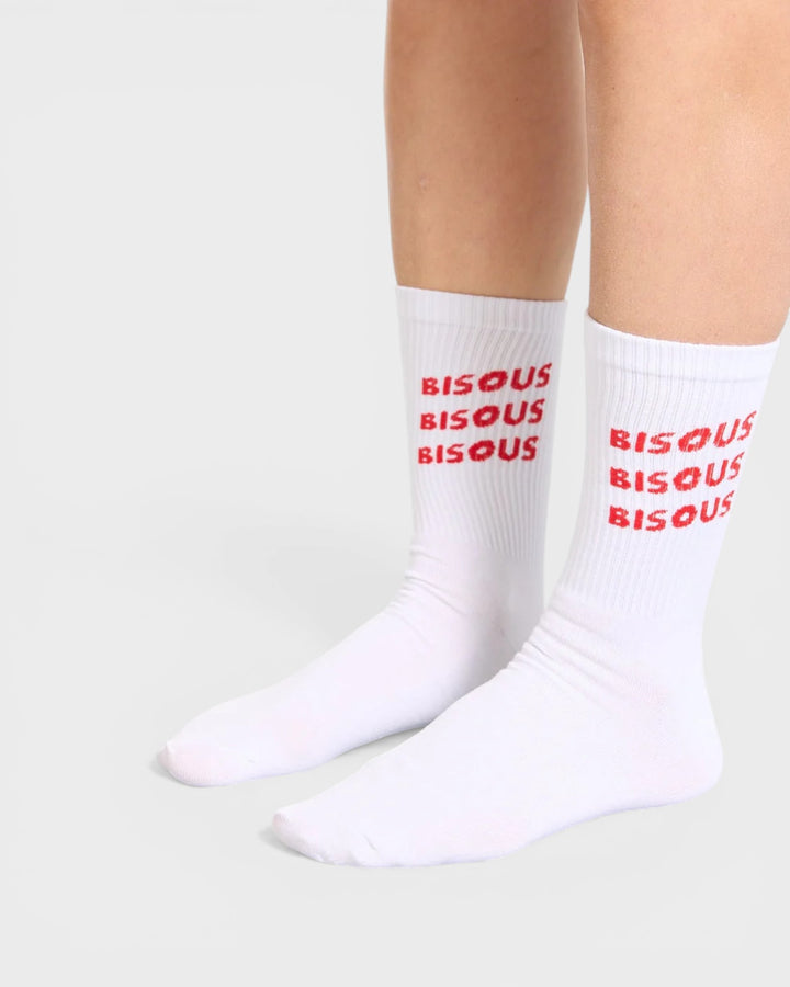 Socks Sonics White/Red