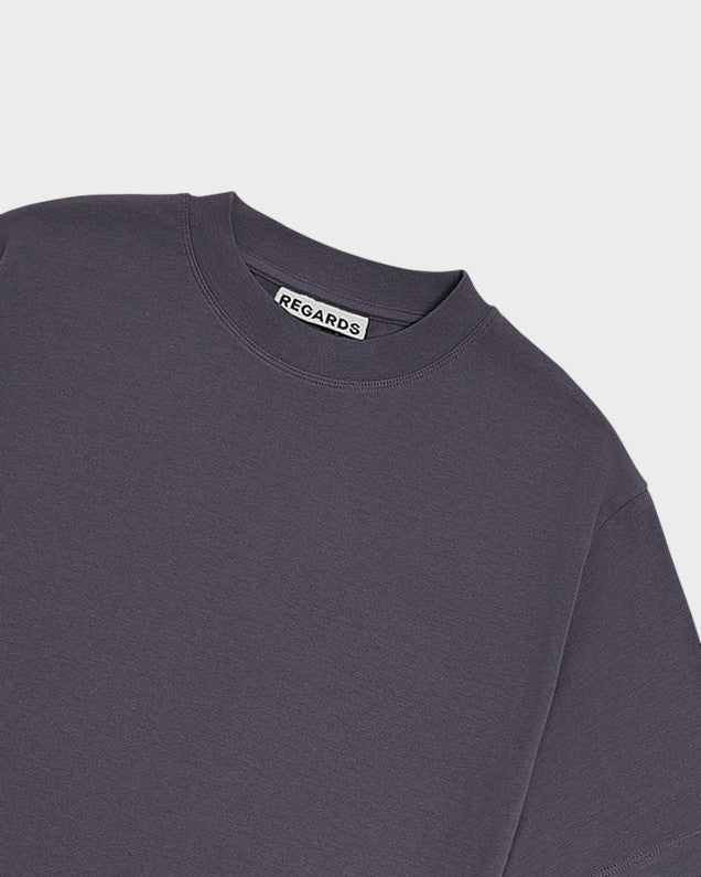 Relaxed Tee Blank Purple Ash
