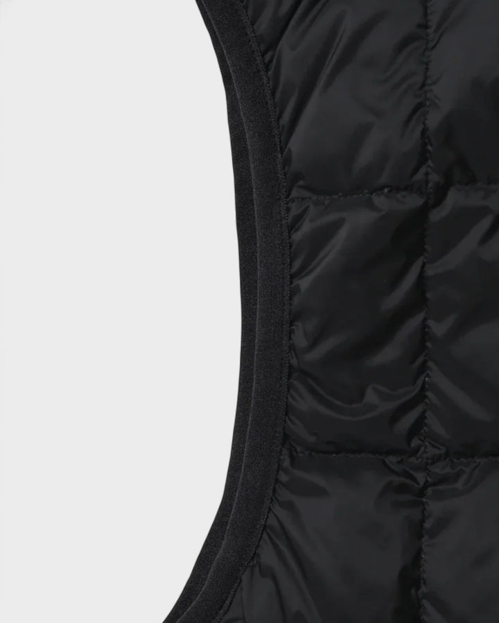 V-Neck Button Down Vest Black