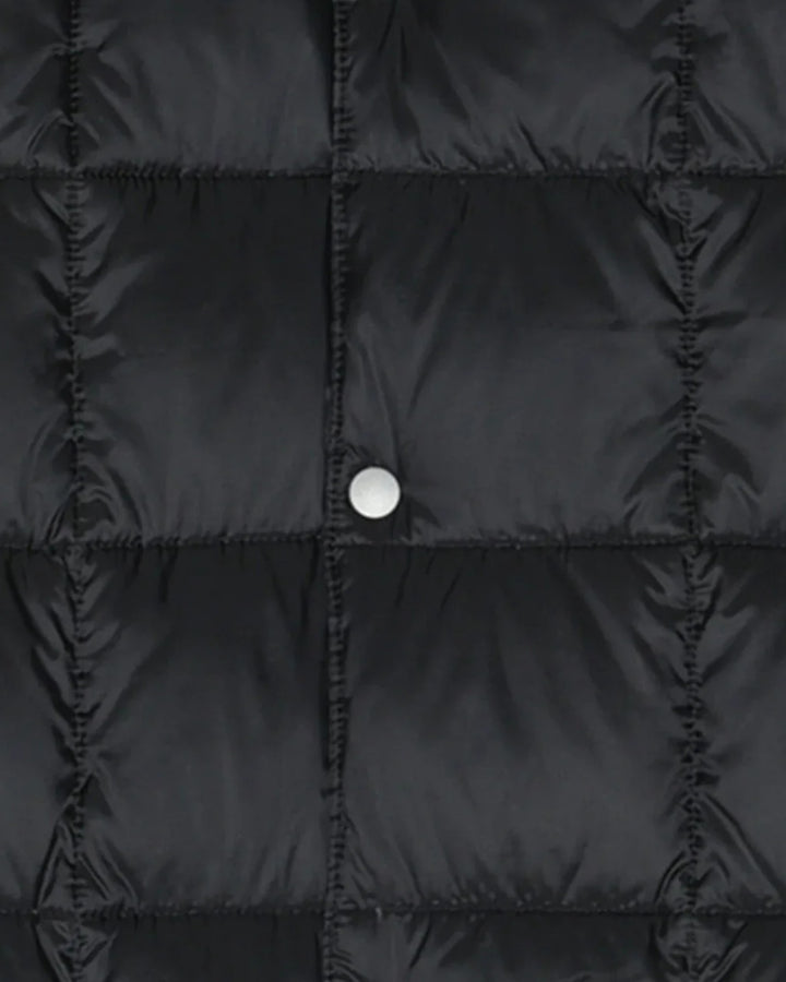 V-Neck Button Down Vest Black