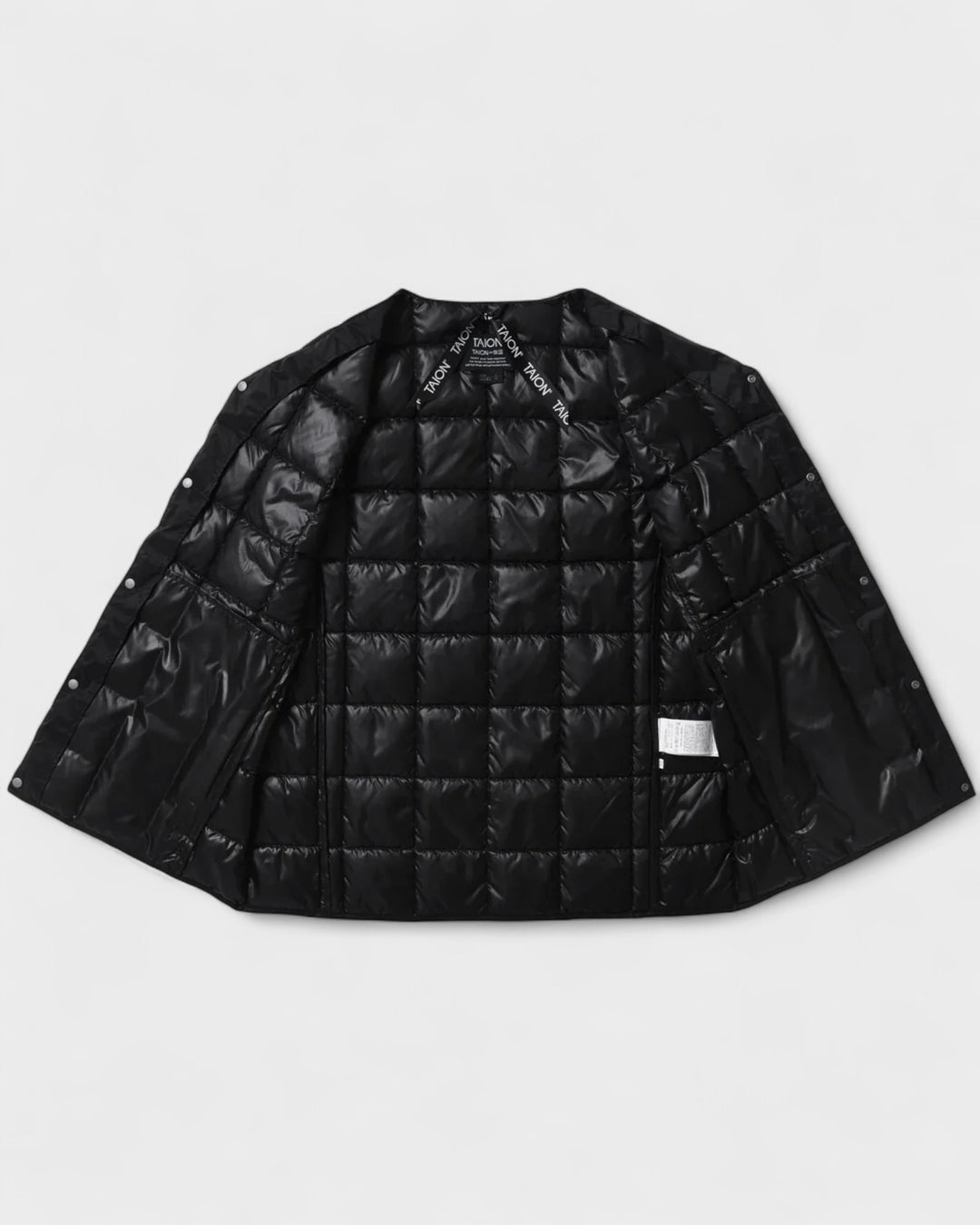 V-Neck Button Down Vest Black