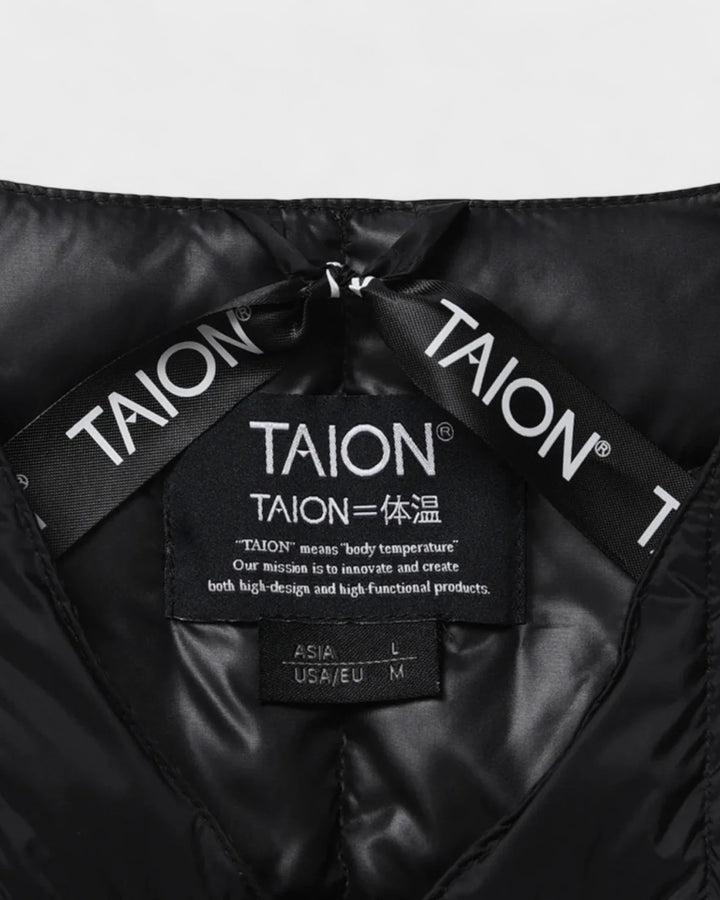 V-Neck Button Down Vest Black