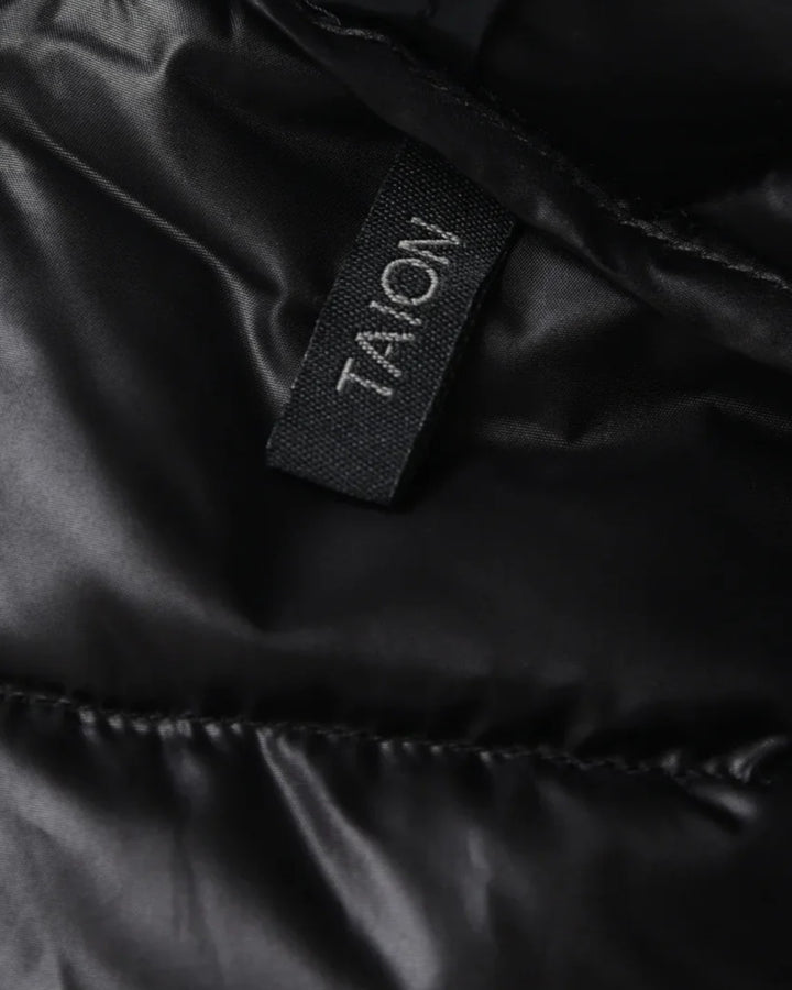 V-Neck Button Down Vest Black