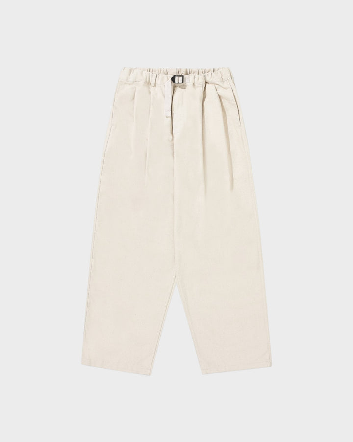 Two Tuck Wide Denim Pants Ecru