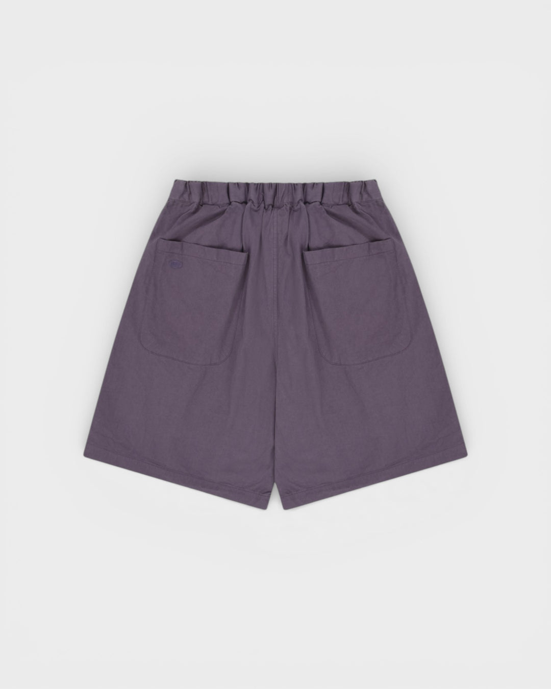 Two Tuck Wide Half Pants Purple