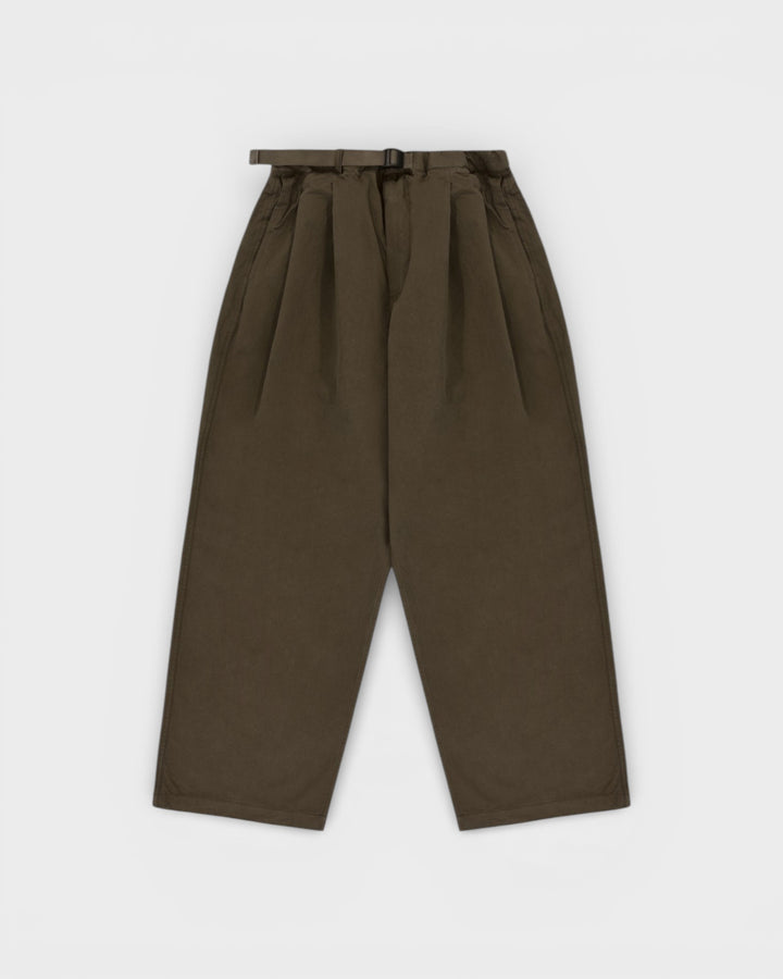 Two Tuck Wide Pants Brown