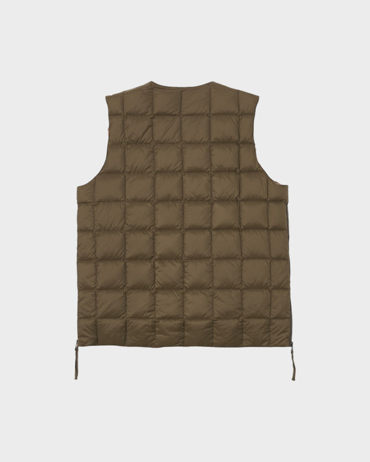 TAION x Universal Works Reversible Zip Down Vest Dark Olive