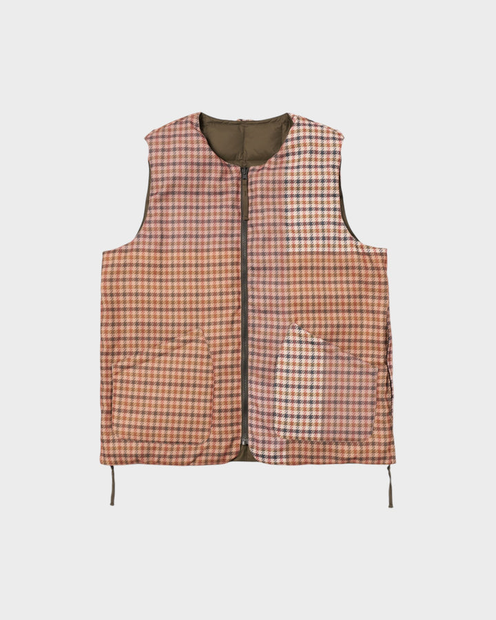 TAION x Universal Works Reversible Zip Down Vest Dark Olive