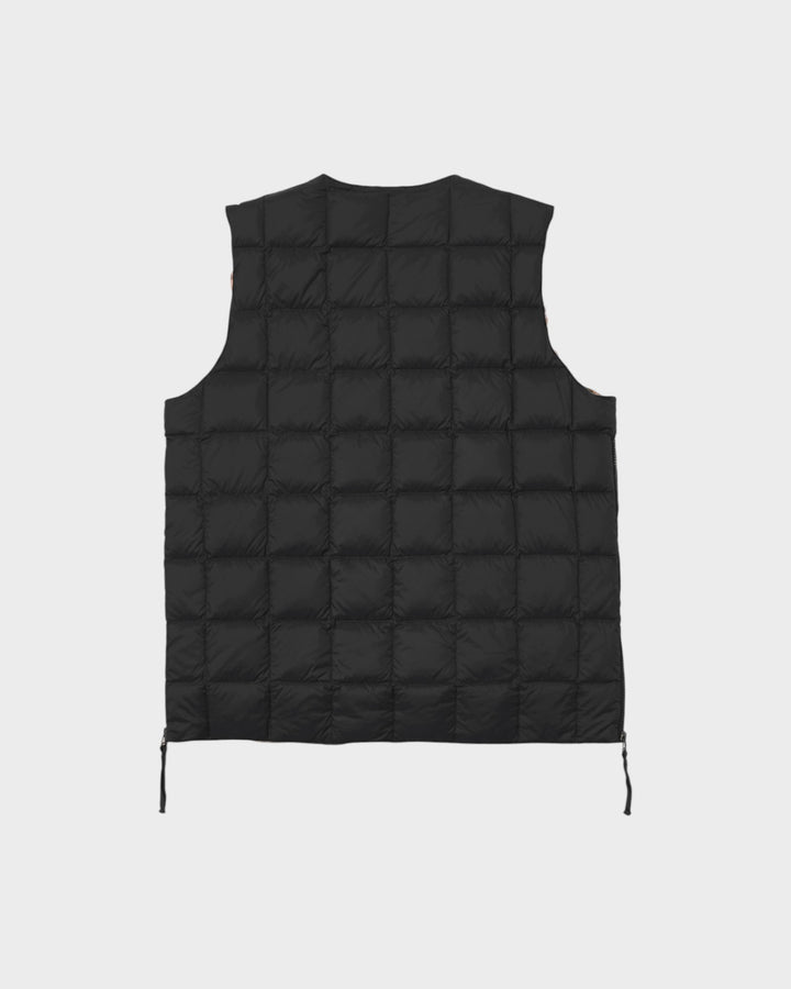 TAION x Universal Works Reversible Zip Down Vest Black
