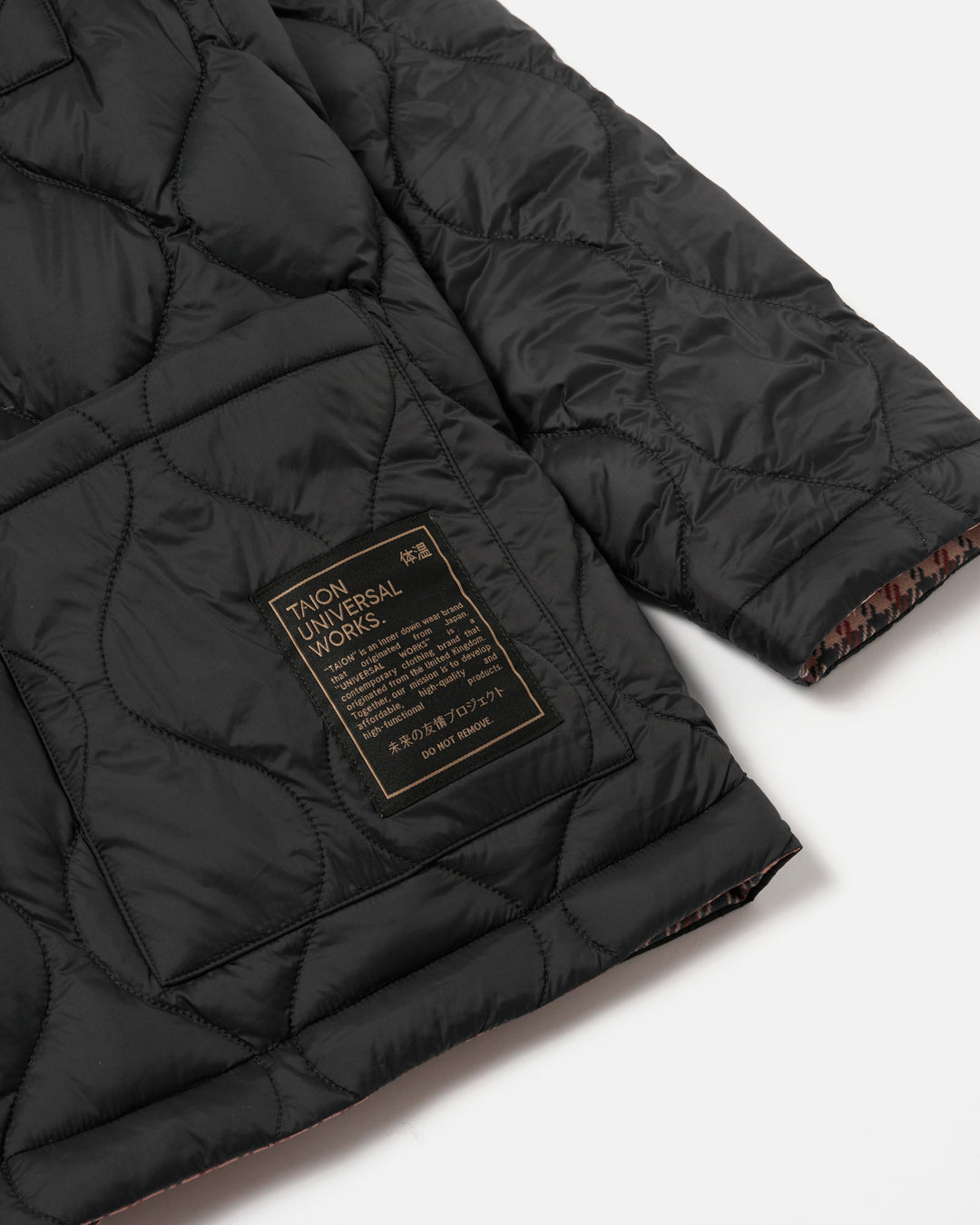TAION x Universal Works Reversible Kimono Jacket Black