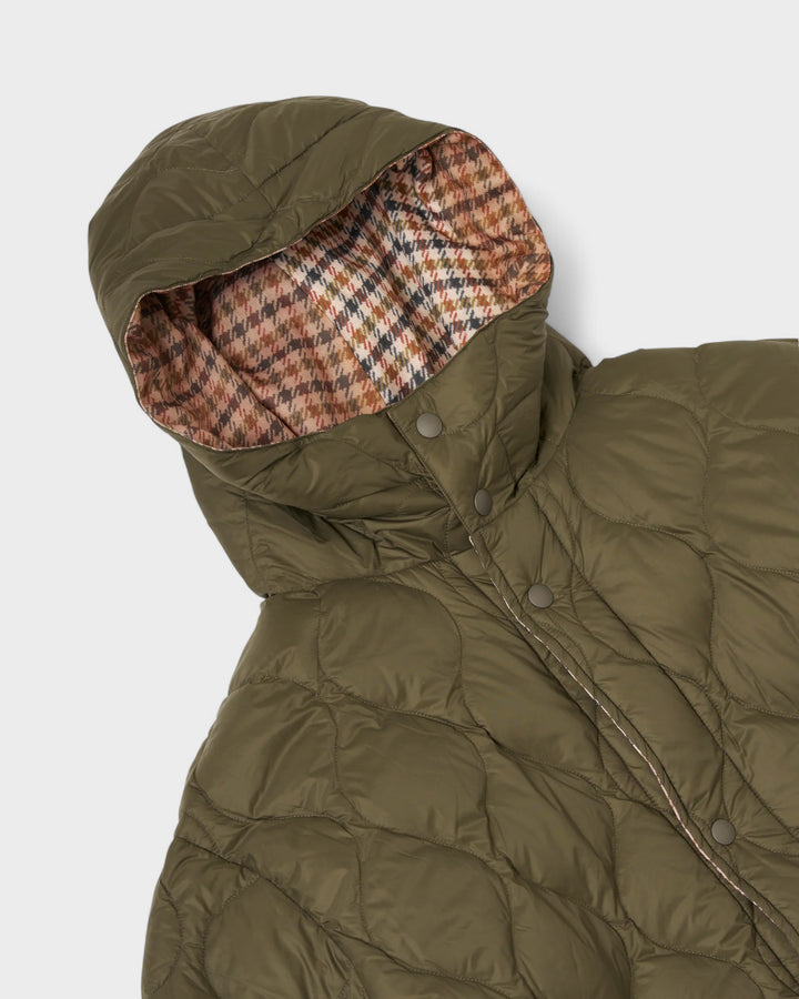 TAION x Universal Works Reversible Long Down Parka Dark Olive