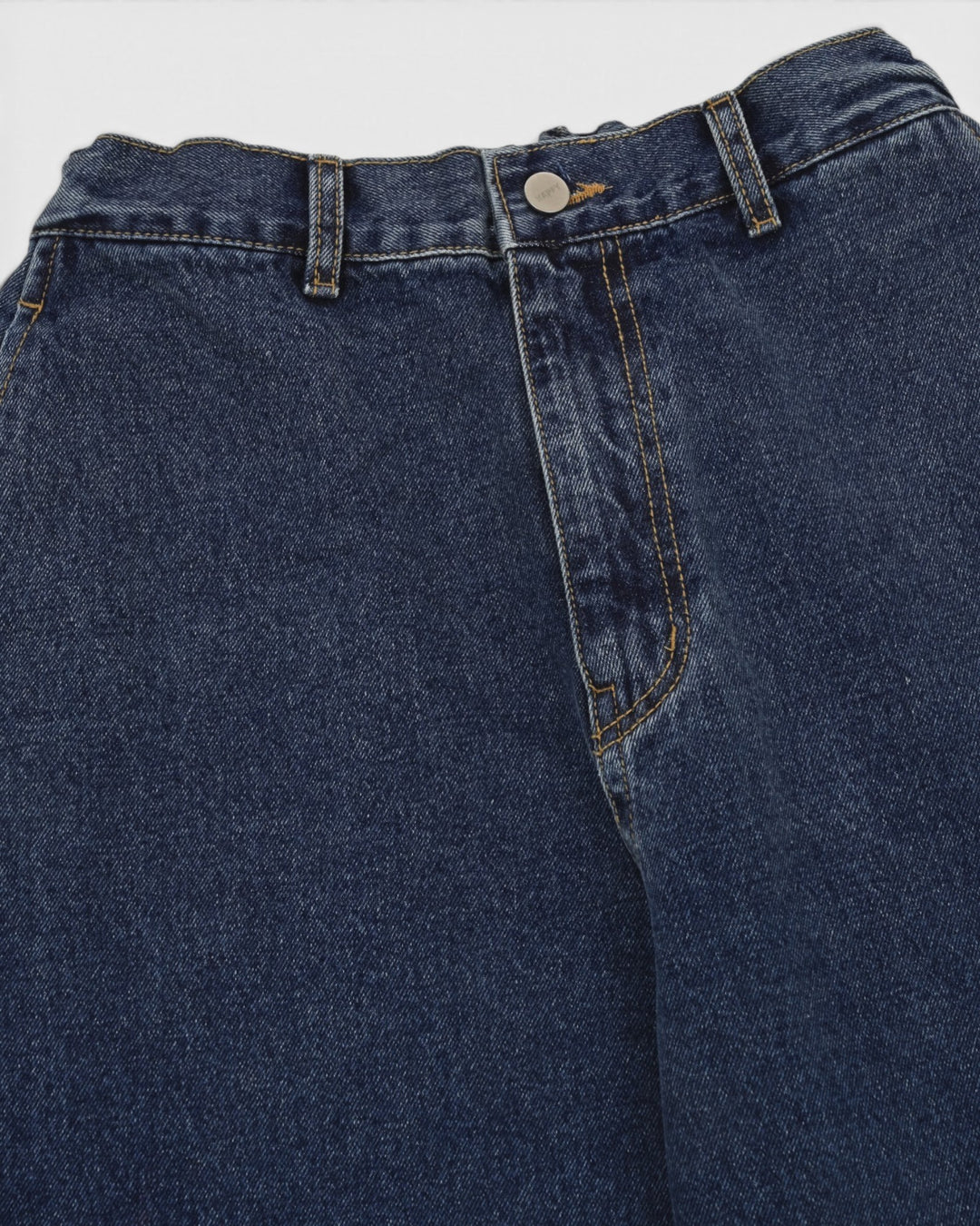 Washed Loose Denim Mid Blue