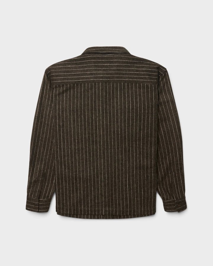 WBBuzo Herringbone Shirt Dark Olive – vue 6