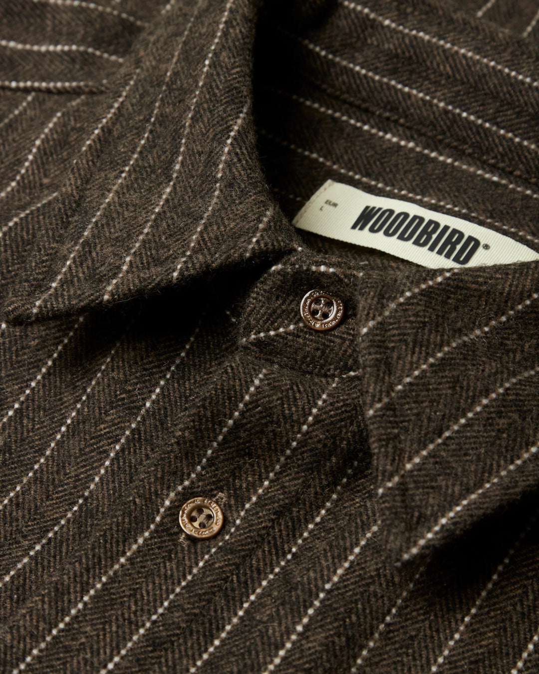 WBBuzo Herringbone Shirt Dark Olive – vue 5