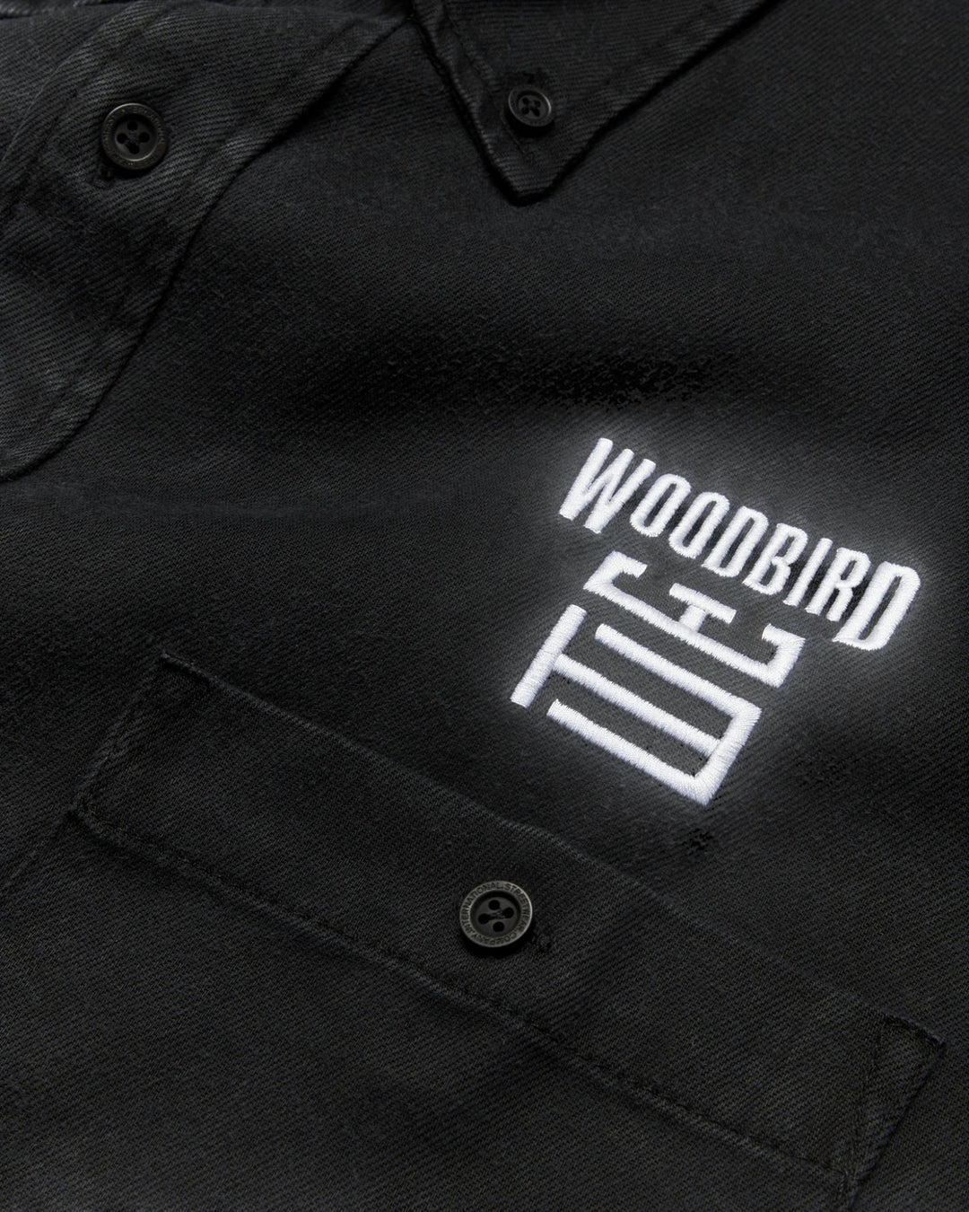 WBJong Denim Shirt Black – vue 5