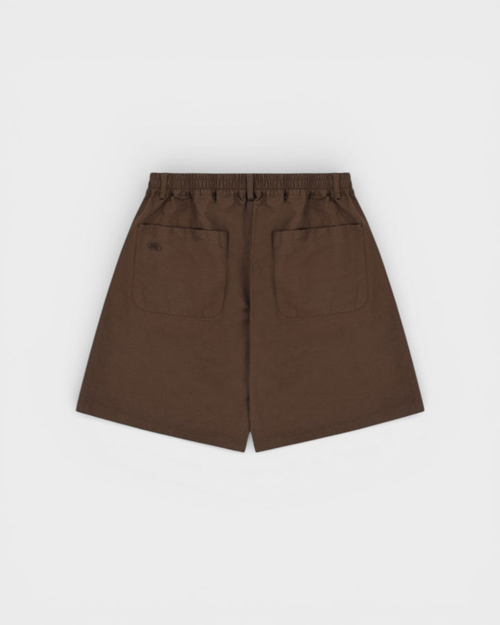 Wide CN Half Pants Brown