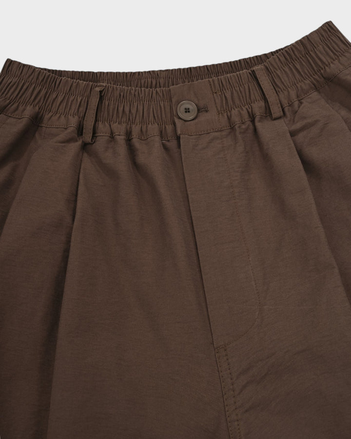 Wide CN Half Pants Brown