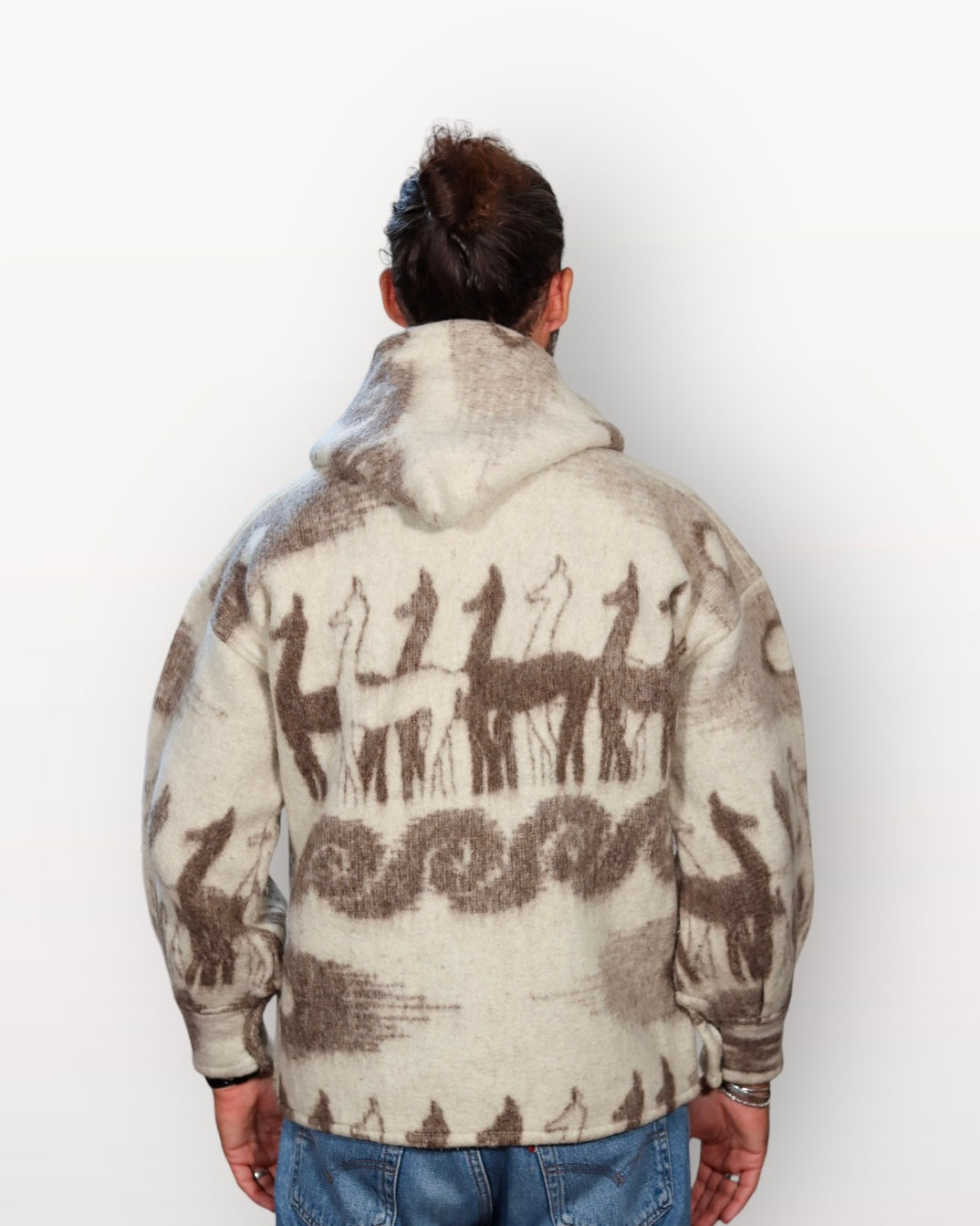Wool jacket llama - Size S