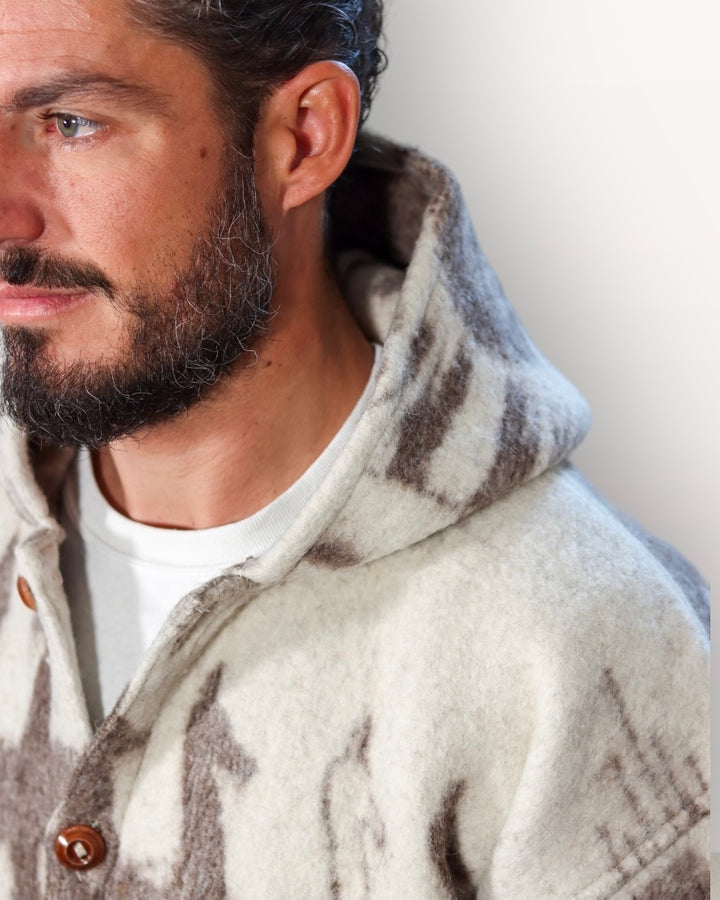 Wool jacket llama - Size S