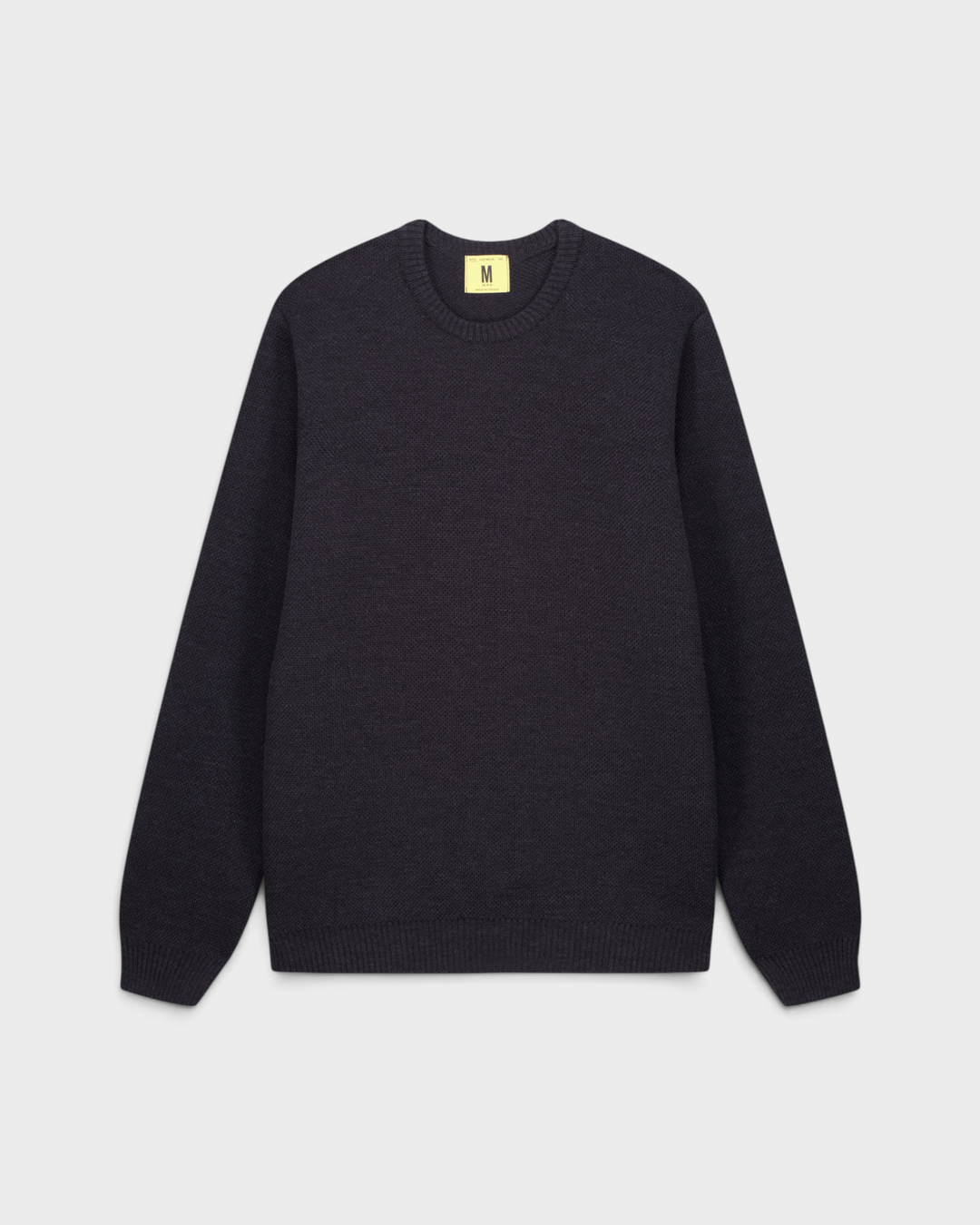 Pull Youri Col Rond Anthracite - vue de face