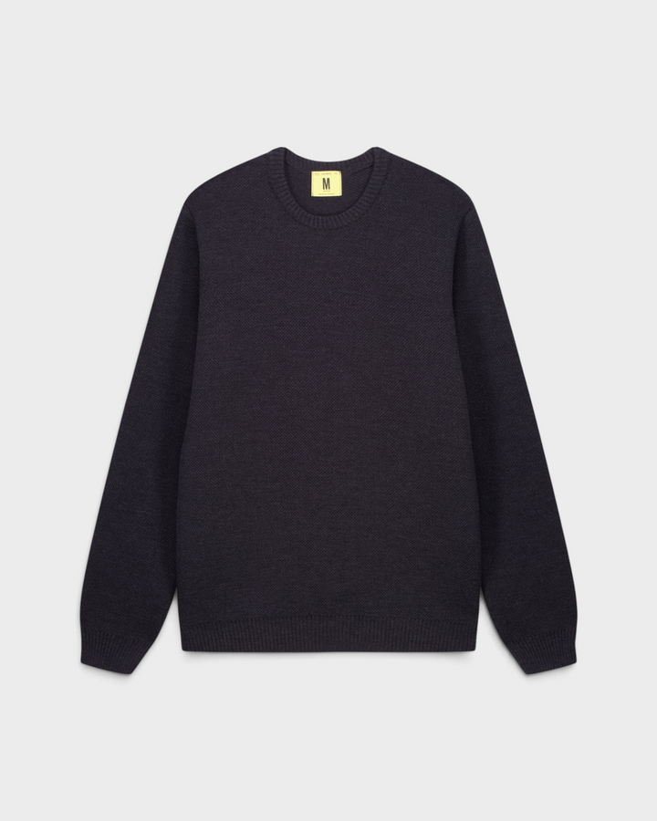 Pull Youri Col Rond Anthracite - vue de face